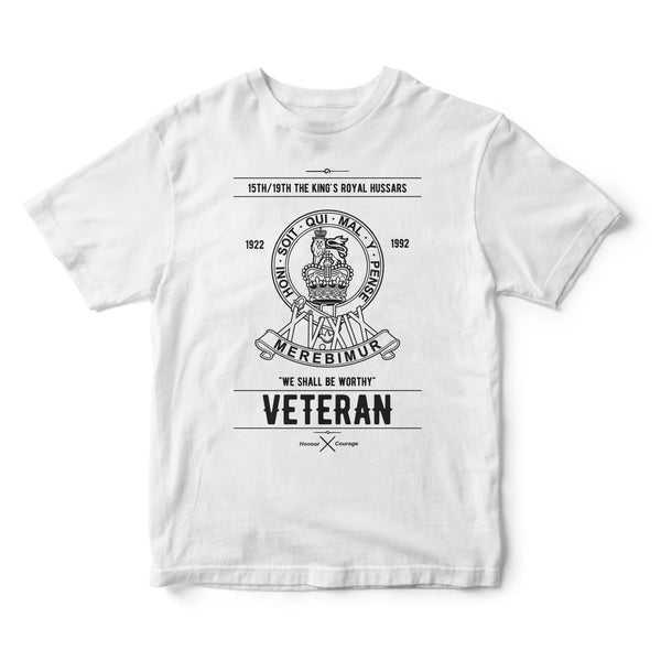 P.I.G 15th/19th The King's Royal Hussars Veteran *074* T-shirt