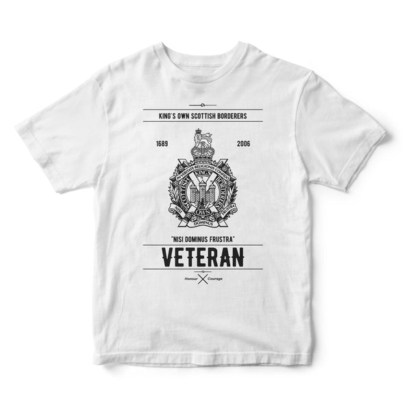 P.I.G King's Own Scottish Borderers Veteran *040* T-shirt