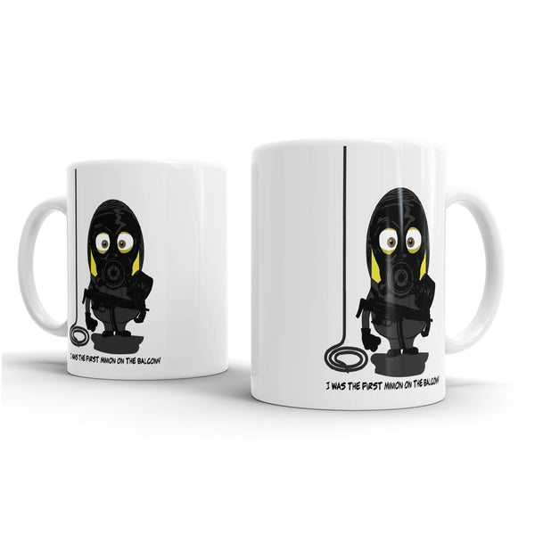 Design for Minion fans SAS First Minion on the Balcony Mug