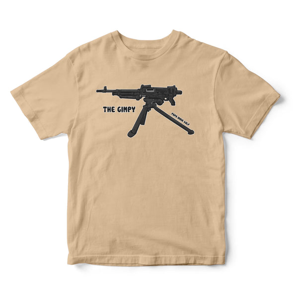 Pig Jackson illustration Armed Forces GPMG - The Gimpy Tshirt